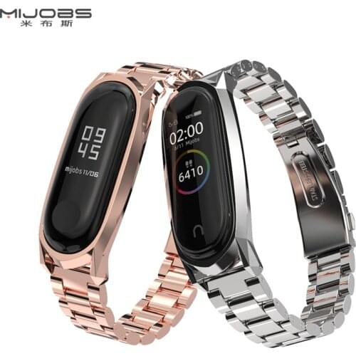For Mi Band 4 Strap for Xiaomi Mi Band 3 Wristband Smartwatch Miband 4 Strap Metal Stainless Mi band 4 Wrist Bracelet Mi3 Correa