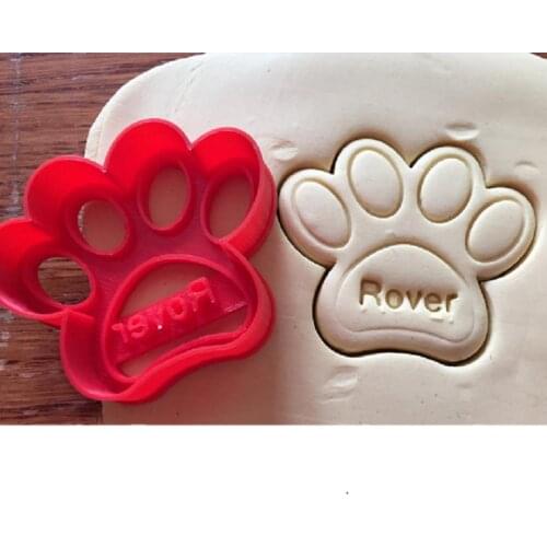 Lovely Cartoon Dog Poot Cookie Cutter Keuken Bakken Levert Taart Icing Decoratie Gereedschap Set 3D Afdrukken Custom