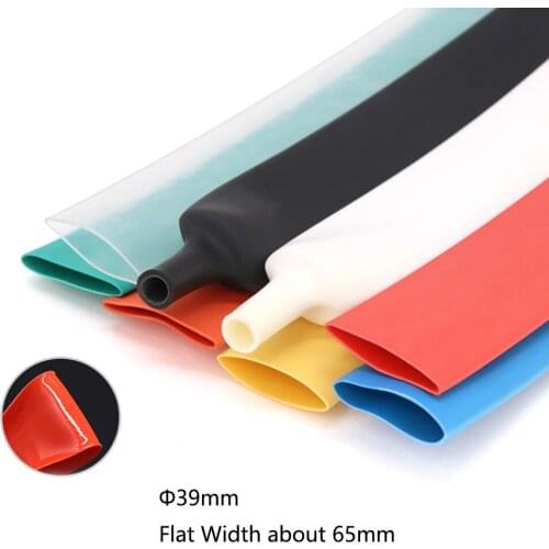 39mm Heatshrink Tube Heat Shrink Tubing Wire Sleeves Wrap Waterproof 3:1 Ratio Glue Lined Black/Transparent/Green/Blue/Yellow