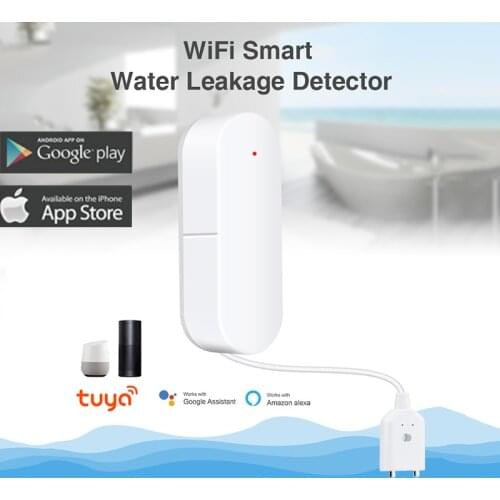 NABAS Tuya WiFi Smart Water Level Sensor Home Alarm Independent Leakage Sensor Detector Flood Alarm Overflow Safety Alarm System