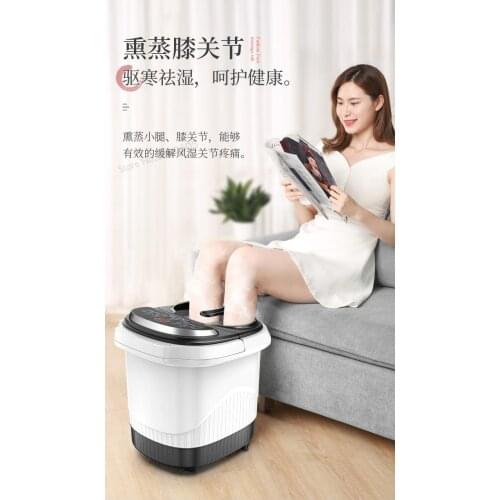Foot bath automatic heating massage footbath electric household constant temperature deep barrel foot washer foot bath