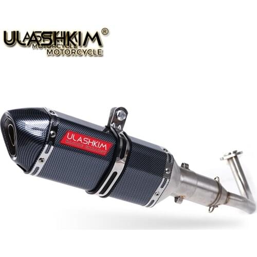 PCX 125 150 Motorcycle Scooter Exhaust Muffler Full System Middle Pipe Slip-On Escape Fit For HONDA PCX125 PCX150 2014-2016