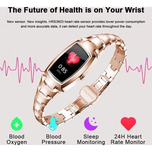 2021 H8 Pro Smart Watch Women Fashion Lovely Womens Watches Heart Rate Monitor Bracelet Call Reminder Bluetooth for IOS Android