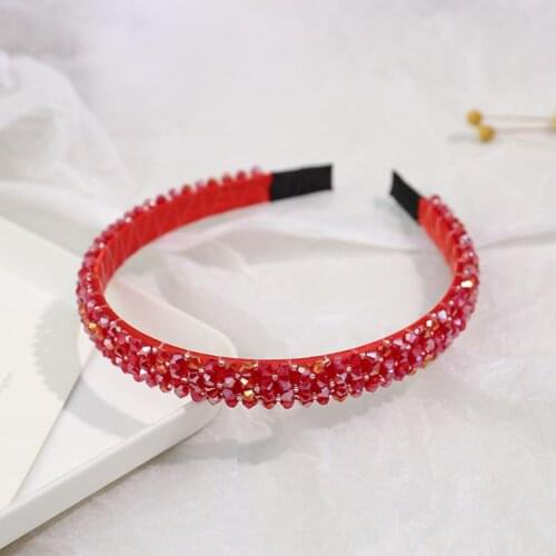 Ladies Luxury Jewelry Party Hair Hoop Shimmer Rhinestone Winding Beaded Headband