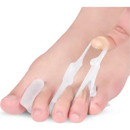 14pcs/7pairs Straightener Gel Valgus Corrector Silicone Pedicure Separator Orthopedic Pad Bunion Protector For Toes Foot Care