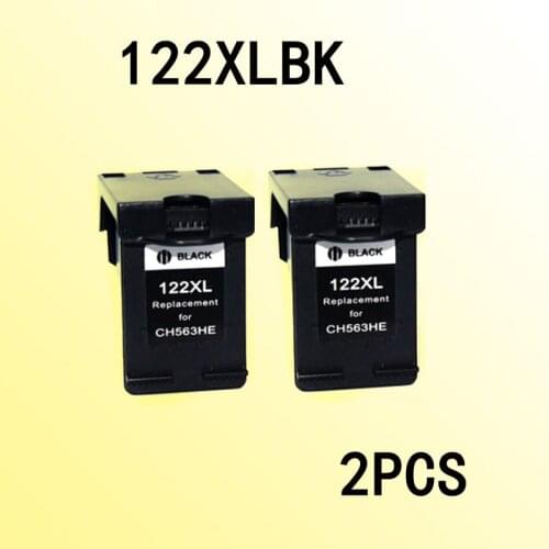 2x black ink cartridges compatible for122 compatible for 122 122xl DeskJet 1050/2050/2050s/D1010/1510/2540/4500