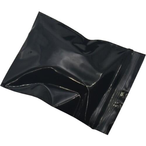 4x5cm 500pcs/lot Black Mini Top Ziplcok Zipper Plastic Food Package Bag Vacuum Food Pouch Grocery Gift Jewelry Packaging Bags