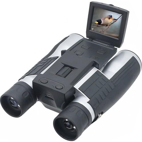 HD 500MP Digital Camera Binoculars 12x32 1080P Video Camera Binoculars 2.0" LCD Display Optical Outdoor Telescope USB2.0 to PC