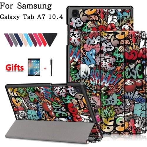 Case for Samsung Galaxy Tab A7 10.4 SM-T500 T505 Tablet Folding Stand Cover for Samsung Galaxy Tab A7 10.4 2020 Case Shell