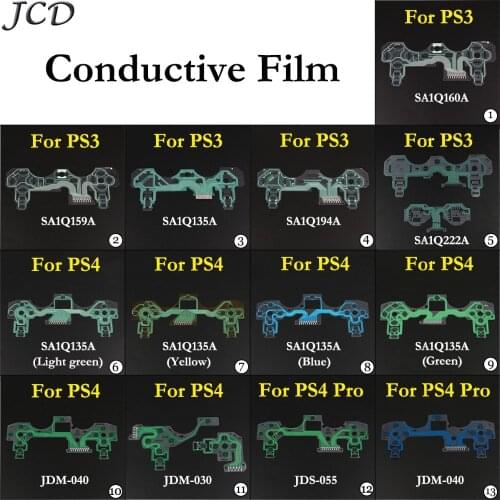 JCD Buttons Ribbon Circuit Board for PS3 PS4 Pro Slim Controller Conductive Film Keypad flex Cable PCB JDS-050 JDM-040 JDM-030