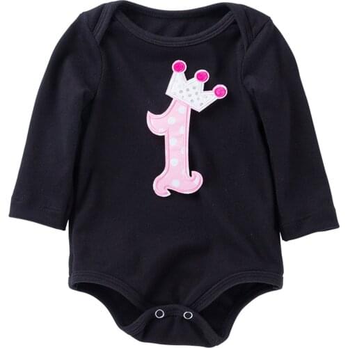Valentines Newborn Infant Baby Girls Boys Casual Bodysuits Short Sleeve Love Heart Print Cotton Jumpsuits Black Bodysuits 0-1Y