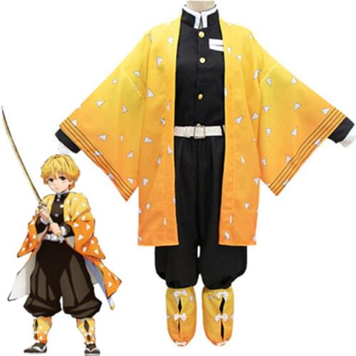 Anime Demon Slayer Cosplay Costumes Tanjirou Kamado Nezuko Costume Halloween Japanese Kimono Cosplay Costume