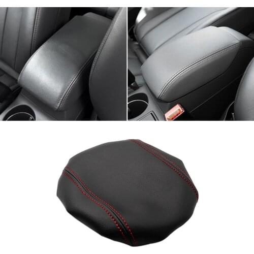 Armrest Leather Cover For Audi Q3 2013 2014 2015 2016 2017 2018 Car Interior Center Control Armrest Box Elastic Band Cover Trim