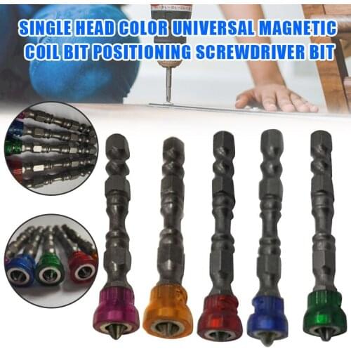 5pcs Single Head Magnetic Screwdriver Bit Anti-Slip Electric Screw Driver Set For Power Tools Dropshipping