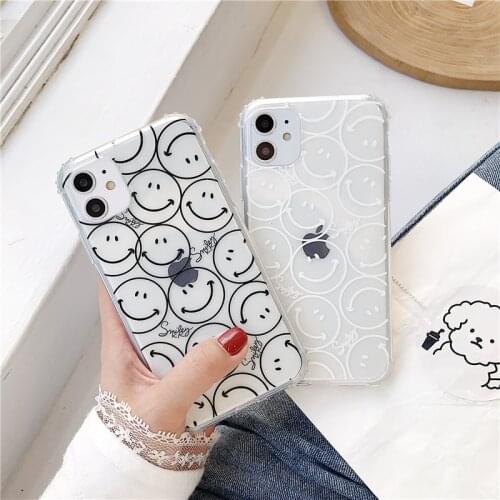 Fashion Cute Color Smile Phone Case For Xiaomi Mi Note 10 9t A3 9 lite POCO X3 Cover For Redmi Note 7 8 9 Pro 9s 8t Soft Cases