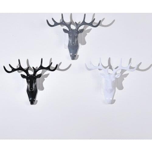 OTHERHOUSE Wall Hanging Hook Deer Head Hanger Key Holder Hook Hanger Tie Organizer Creative Wall Decoration Minimalist