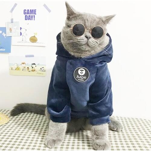 Pet Clothes Dog Cat Winter Warm Hoodies S-XXL Pet Jacket Coat Puppy Chihuahua Clothing For Small Medium Dogs Cats Pet Outfit