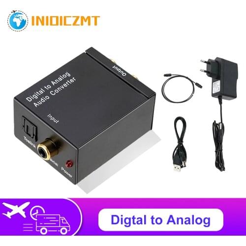 Output Optical Digital Stereo Audio SPDIF Coaxial to Analog Adapter DAC Aamplifier Digital to Analog Audio Converter RCA R/L
