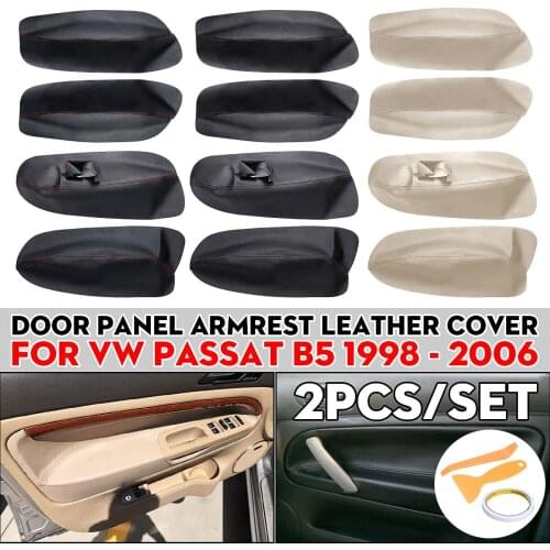 Microfiber Car Door Panel Armrest Arm Cover Sticker Trim For Volkswage VW Passat B5 1998 1999 2000 2001 2002 2003 2004 2005 2006
