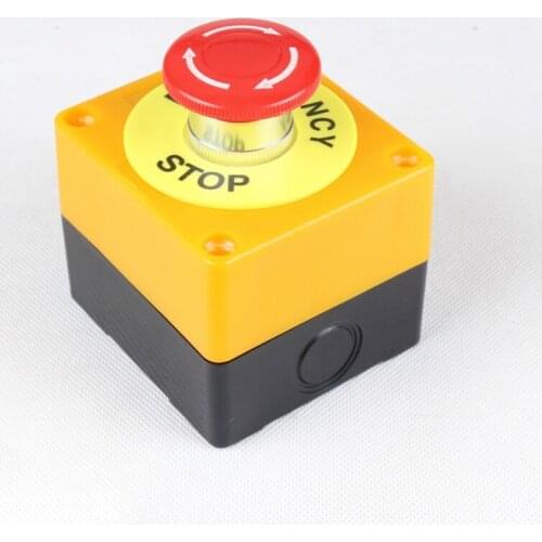 Lift Elevator Safety STOP Emergency Stop Push Button Switch Box Waterproof 1NO 1NC LAY7-11ZS Switch Equipment