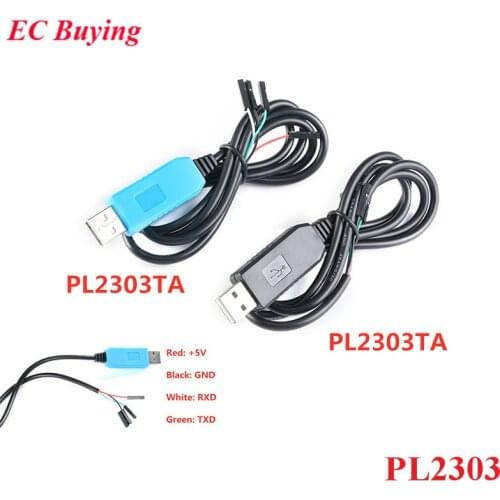 PL2303 PL2303HX USB to UART TTL PL2303TA Convert Serial Cable Brush Cable Download Line RS232 Converter Adapter Module Upgraded