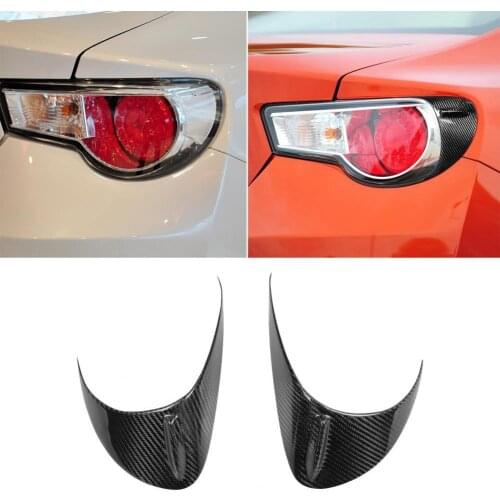 Durable Black Car Stickers Waterproof Self-adhesive Carbon Fiber Protective Eyelid Light Cover for Toyota GT86 Car Accessories
