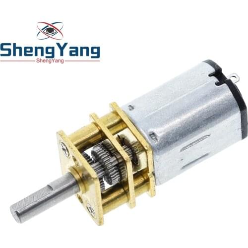 ShengYang DC 6V 30RPM 200RPM N20 Mini Micro Metal Gear Motor with Gearwheel DC Motors GA12-N20