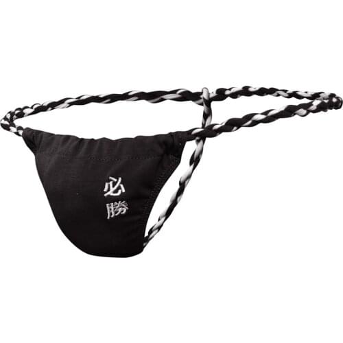 Mens Cotton G-Strings Sexy Low Rise Mens T-Back Thong Gay Penis Pouch Sissy Panties Bikini Briefs Tanga Underwear Shorts