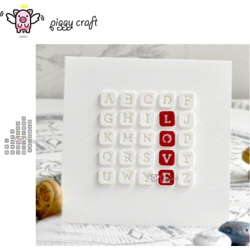 Piggy Craft metal cutting dies cut die mold New 30Pcs Letter symbol Scrapbook paper craft album card punch knife art cutter die