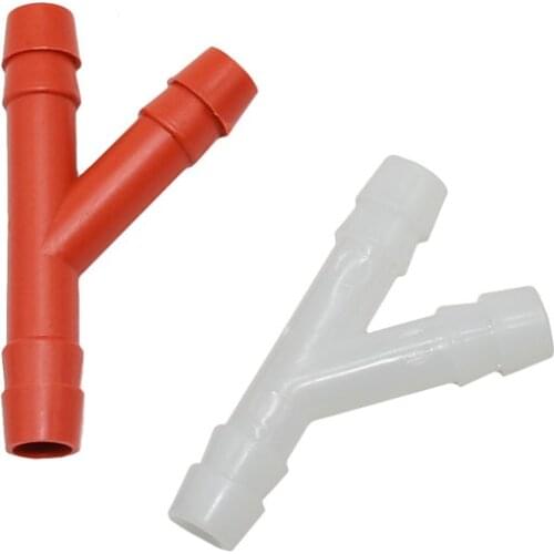10mm Y Connector water splitter 3-way hose garden irrigation tee barb Drip Irrigation Fittings 8 Pcs