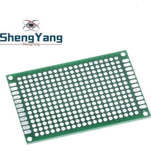 TZT 4x6cm Double Side Prototype PCB Universal Printed Circuit Board Green