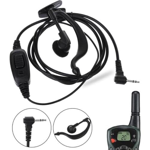 Walkie Talkie Headset Earhook Earpiece 1pin 2.5mm Jack PTT Mic Earpiece for Motorola T6200 TKLR T3 T6 Radio