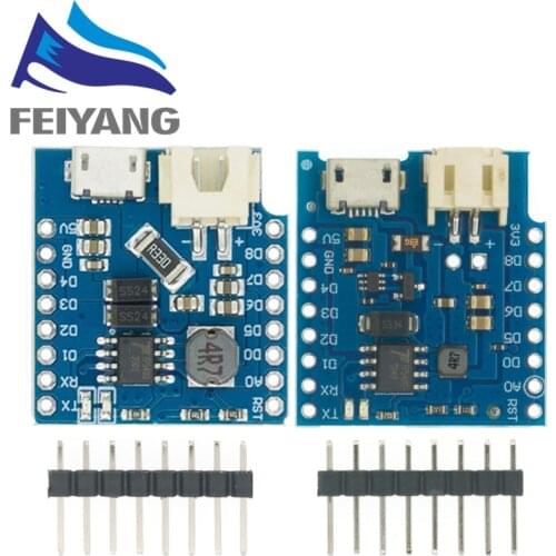 Battery Shield For WEMOS D1 mini single lithium battery charging & boost