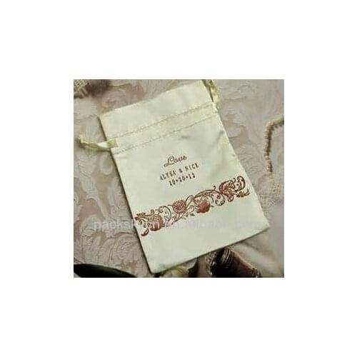 100pcs/lot satin cheap drawstring bag customized jewelry bags wholesale custom gift bag for jewelry gift hair bangles cosmetics