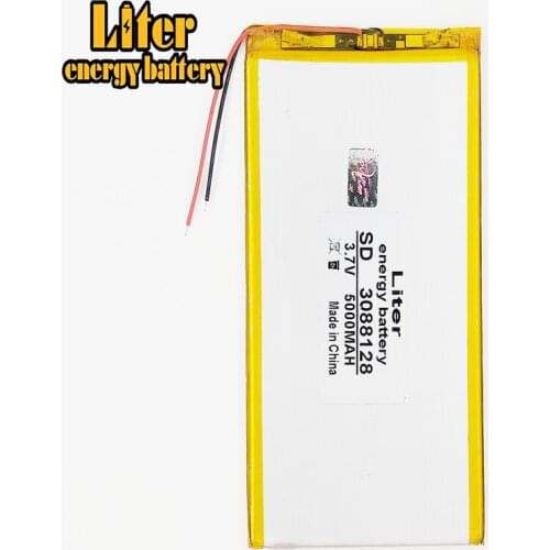 3088128 3.7V 5000mah lithium Tablet polymer battery For 3.7V 3088128 PLUG polymer rechargeable battery