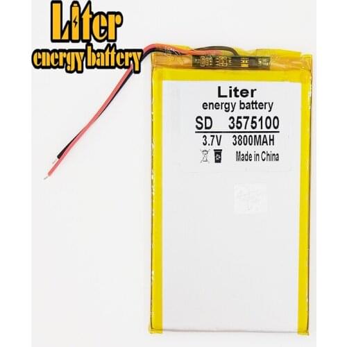 3800mAh domestic Tablet PC 7 inch 8 inch 9inch 3575100 built-in 3.7V polymer lithium battery