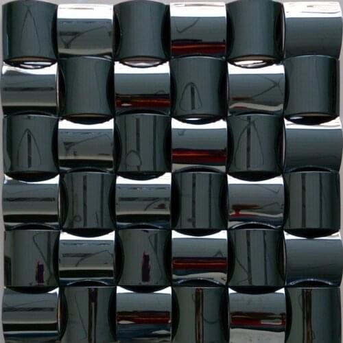 3D convex design stainless steel metal mosaic tiles for kitchen backsplash tiles sunroom living room tiles bathroom shower