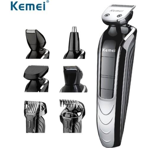 5 In 1 Waterpoof Hair Trimmer Electric Shaver Rechargeable Hair Clipper Beard Trimmer Razor Men Shaving Nose Cutting Machine