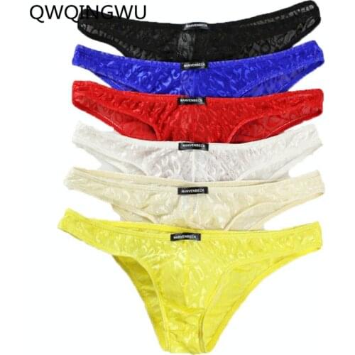 6PCS Men Underwear Sexy Briefs Camouflage Low Waist Underwear Male Panties Breathable Underpants Gay Undershorts Briefs