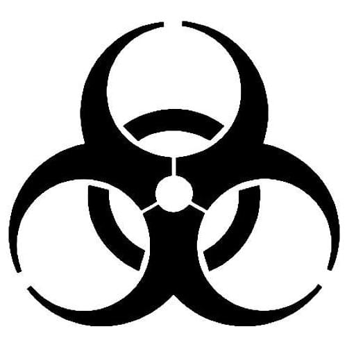 Car Sticker Zombie Outbreak Response Team V1PVC "The Walking Dead" Biohazard Funny Car Sticker Waterproof Black/White, 13cm*13cm