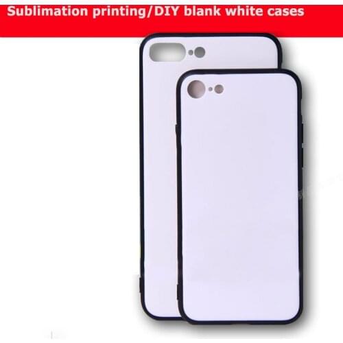 10pcs Sublimation Print TPU+PC blank white cellphone cases for iphone 6 s/iphone 7/iphone 8 plus case DIY cover covers tok etui