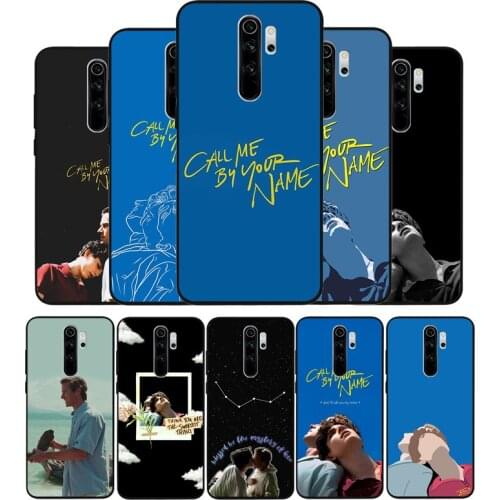 Call Me by Your Name Black TPU Silicone Soft Phone Case For Redmi 4A 4X 7A 5 Plus 6 Pro NOTE 9 7 8 5 Pro 4 6