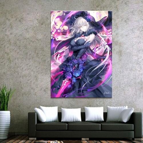 Home Decor Canvas 1 Piece Sexy Anime Fate Grand Order Art Posters and Prints Painting Home Decoration Wall Pictures Bedroom