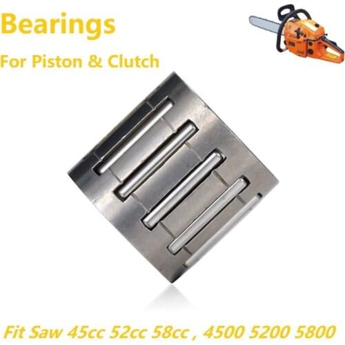 Piston Clutch Drum Needle Bearings Fit Zenoah G4500 5200 5800 5818 5900 45CC 52cc 58CC Chainsaw & Universal Fit STIGA ama Anova
