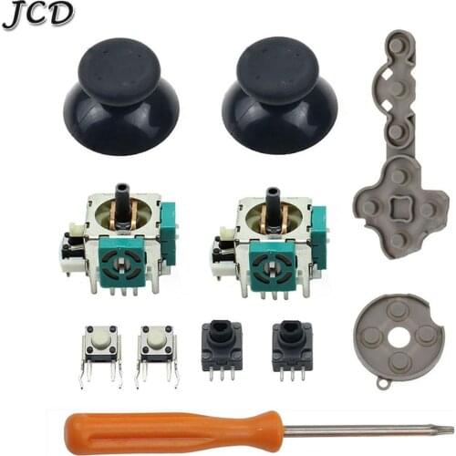 JCD 11 in 1 Analog Stick Sensor Potentiometers + Thumb Sticks LT RT Trigger Switch Button for Microsoft Xbox 360 Controller