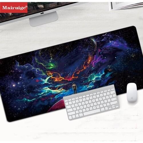Space Night Art Diy Mouse Pad Gaming Keyboard Mouse Pad Custom Gaming Mouse Pad for Office Computer Desk Carpet Pad Outdoor Mat