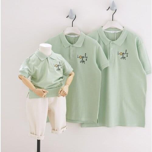 Summer Mom and Daughter Matching Clothes T-shirts Casual Short Sleeve Tops for Boy Dad and Son Tshirts Family Matching Outfits