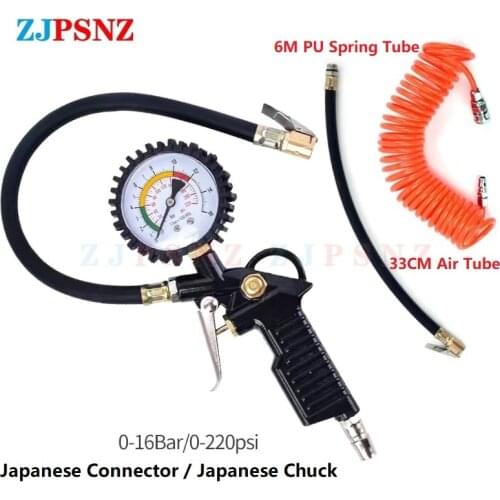 0-220 PSI 0-16 Bar Auto Car Japan Tyre Air Pressure Gauge Tire Inflator Tire Pressure Digital Display Car Tires Pressure Monitor