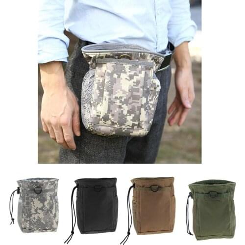 MOLLE Drawstring Travel Bag Camping Hiking Dump Recycling Magazine Pouch Utility Gadget Pocket Organizer Bag