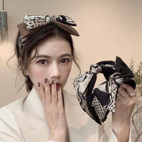 2021 NEW Fashion All-match sweet non-slip bow headband hair headdress